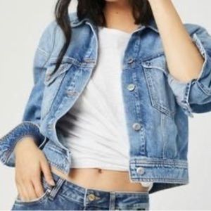Vintage Cropped Jean Jacket